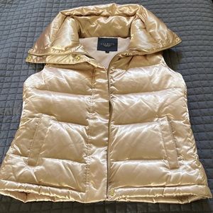 Talbots Gold puffer vest